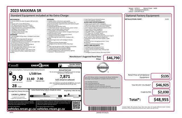 Used 2023 Nissan Maxima SR FWD image 6