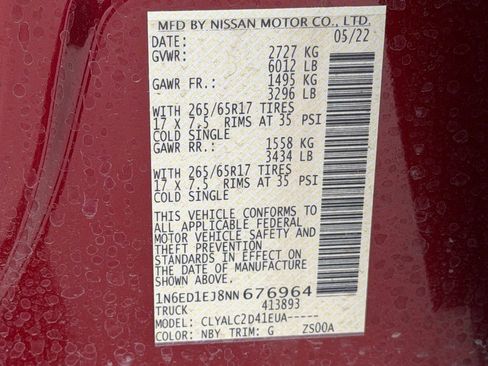 Used 2022 Nissan Frontier SV image 23