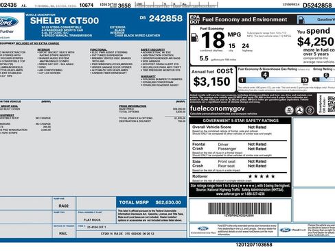 Used 2013 Ford Mustang Shelby GT500 w/ Electronics Pkg RWD image 20