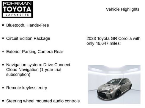 Used 2023 Toyota Corolla GR AWD/4WD image 7