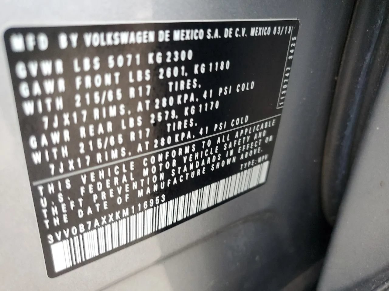 Used 2019 Volkswagen Tiguan S AWD/4WD image 46