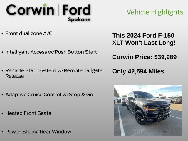 Used 2024 Ford F150 XLT w/ Equipment Group 302A MID AWD/4WD image 15