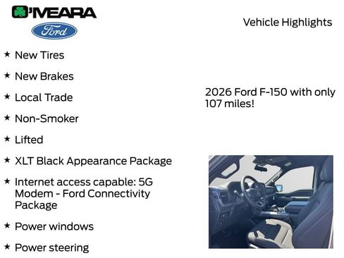Used 2026 Ford F150 XLT w/ XLT Black Appearance Package image 8