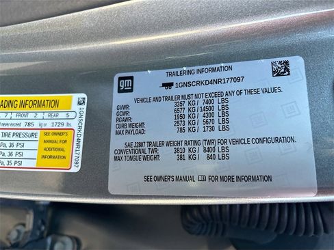 Used 2022 Chevrolet Tahoe RST w/ Luxury Package image 35