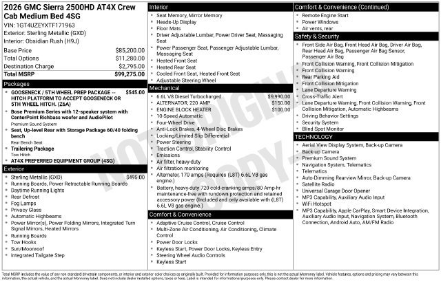 Certified 2026 GMC Sierra 2500 AT4X AWD/4WD image 48