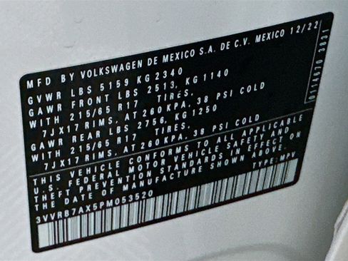 Used 2023 Volkswagen Tiguan S w/ Driver Assistance Package image 12