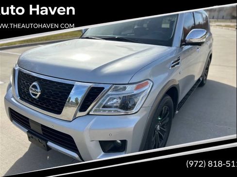 Used 2017 Nissan Armada Platinum w/ Captain Seat Package RWD image 1