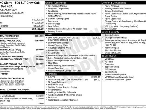 Used 2019 GMC Sierra 1500 SLT w/ SLT Premium Package AWD/4WD image 8
