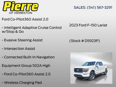 Used 2023 Ford F150 Lariat w/ Equipment Group 502A High AWD/4WD image 6