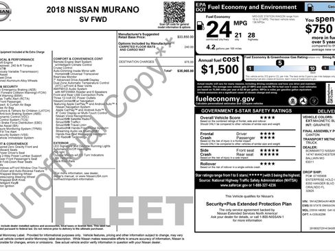 Used 2018 Nissan Murano SV FWD image 4