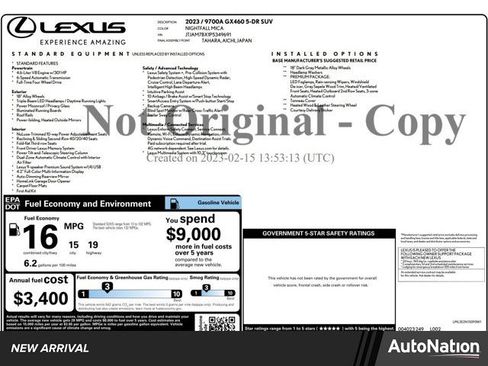 Used 2023 Lexus GX 460 Premium w/ Premium Package image 1