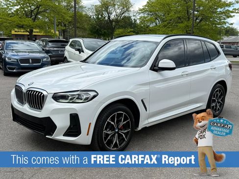 Used 2022 BMW X3 xDrive30i w/ M Sport Package 2 AWD/4WD image 1