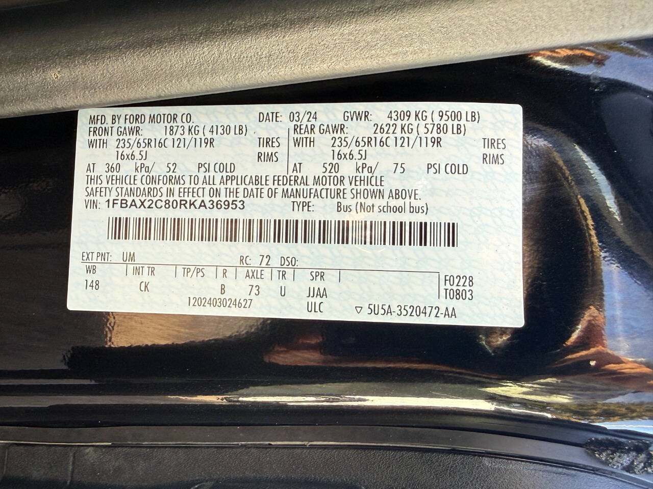 Used 2024 Ford Transit 350 XLT RWD image 30