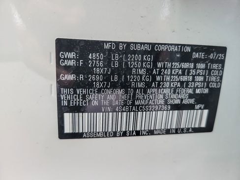 Certified 2025 Subaru Outback Onyx Edition image 23