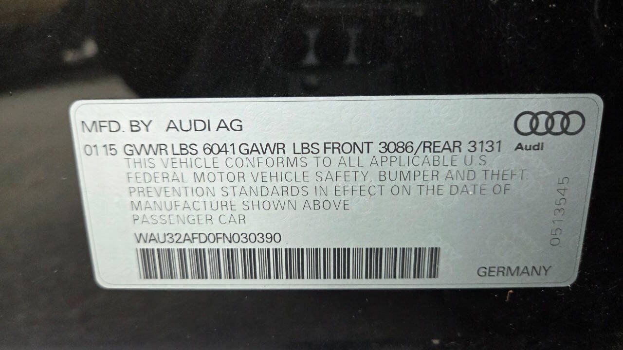 Used 2015 Audi A8 L 4.0T w/ Premium Package AWD/4WD image 57