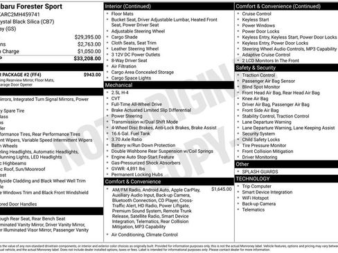 Used 2021 Subaru Forester Sport w/ Popular Package #2 AWD/4WD image 21