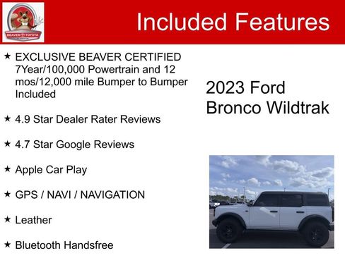 Used 2023 Ford Bronco Wildtrak image 5