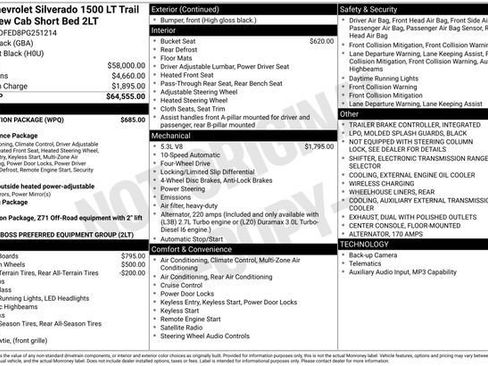 Used 2023 Chevrolet Silverado 1500 LT Trail Boss w/ Protection Package image 3