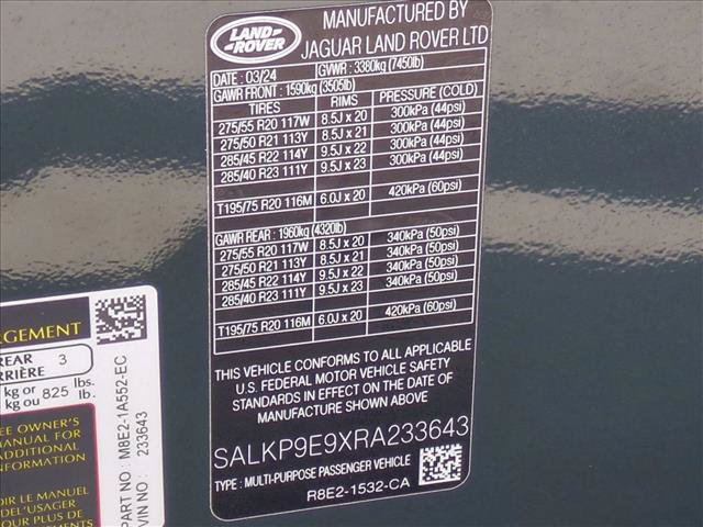 Certified 2024 Land Rover Range Rover SE AWD/4WD image 26