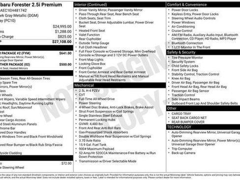 Used 2014 Subaru Forester 2.5i Premium w/ Popular Package #2 image 6