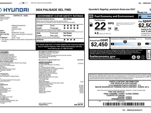 Used 2024 Hyundai Palisade SEL FWD image 4