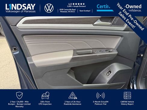 Certified 2022 Volkswagen Atlas SE w/ Panoramic Sunroof Package image 10