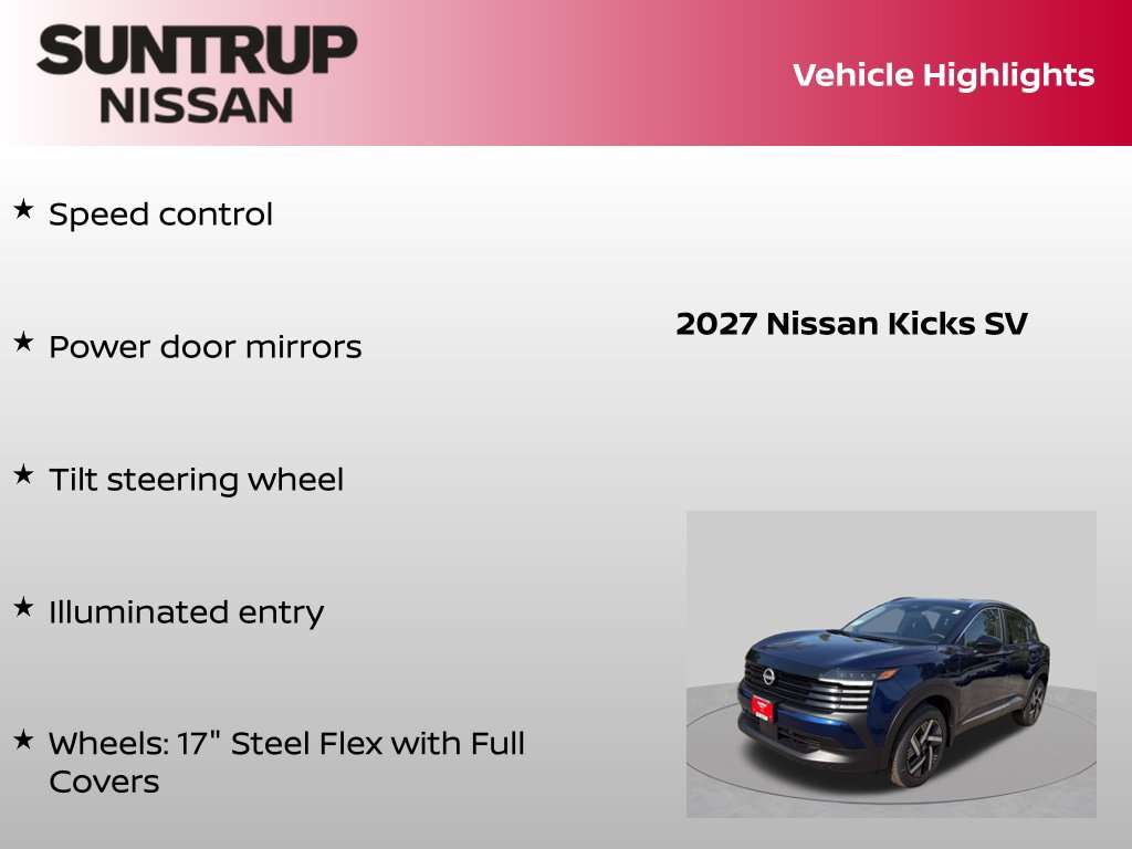 Certified 2027 Nissan Kicks SV w/ Cold Weather Package FWD image 32