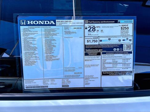 Used 2026 Honda HR-V EX-L image 18