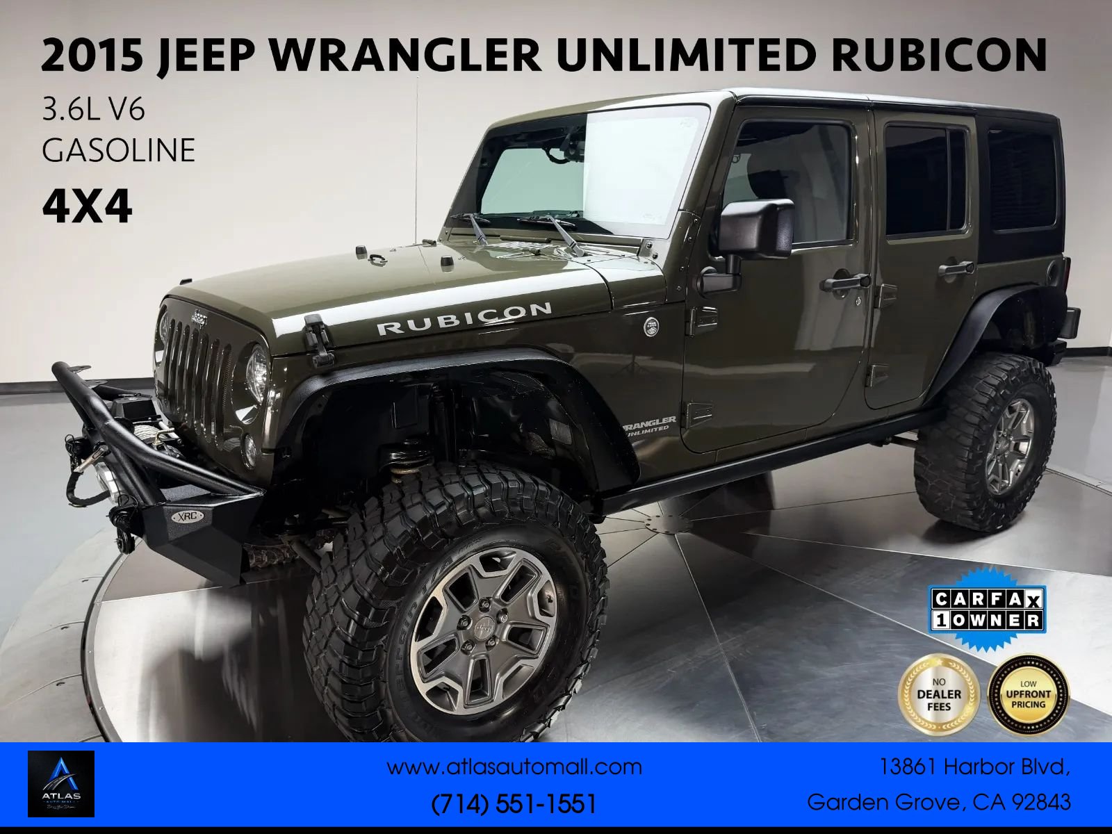 Used 2015 Jeep Wrangler Unlimited Rubicon AWD/4WD image 1