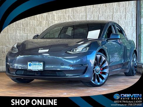 Used 2021 Tesla Model 3 Performance AWD/4WD image 1
