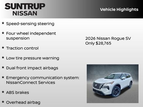 New 2026 Nissan Rogue SV image 16