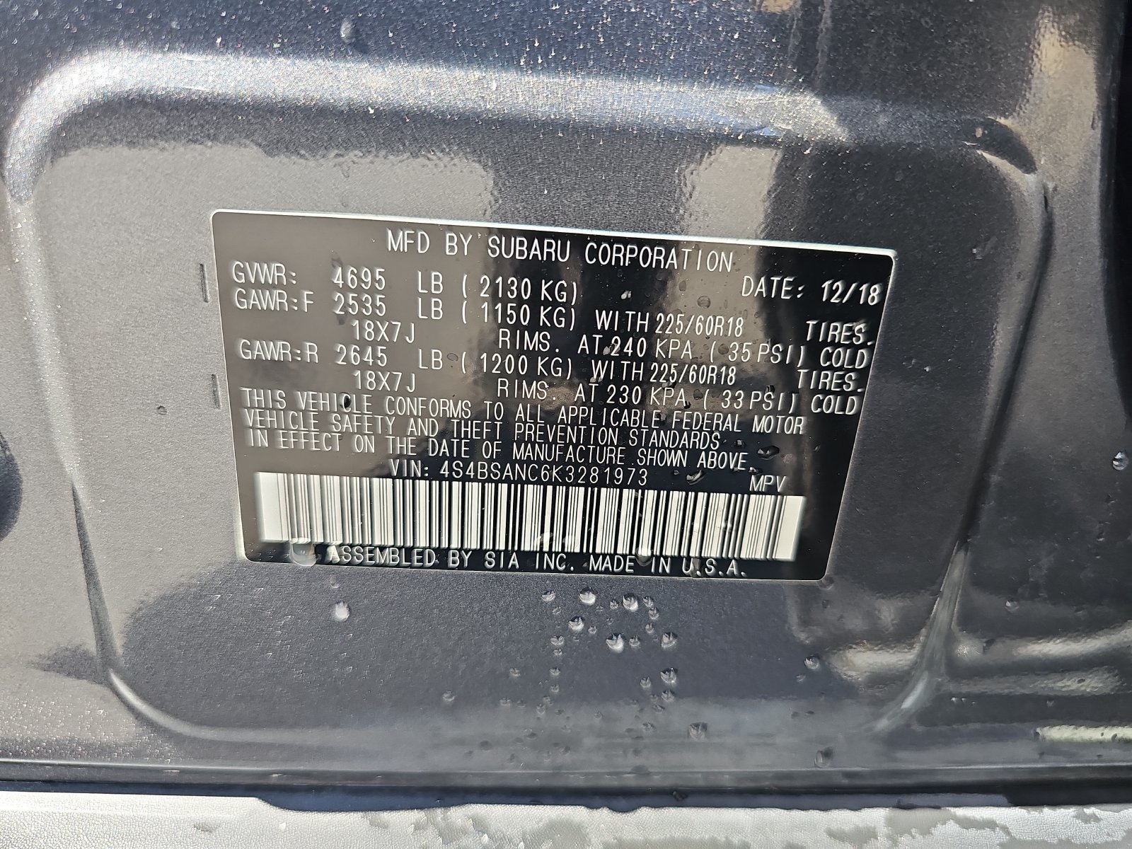Used 2019 Subaru Outback 2.5i Limited AWD/4WD image 16