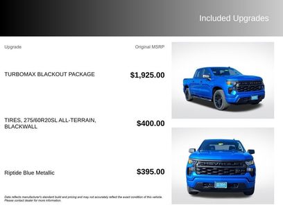 New 2026 Chevrolet Silverado 1500 Custom w/ Turbomax Blackout Package