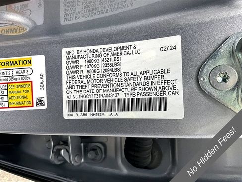 Used 2024 Honda Accord EX image 28