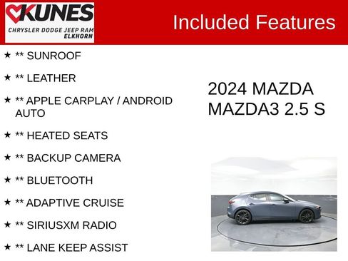 Used 2024 MAZDA MAZDA3 s image 2