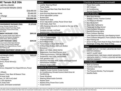 Certified 2020 GMC Terrain SLE w/ Driver Convenience Package FWD image 33
