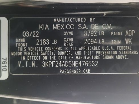 Used 2022 Kia Forte LXS w/ LXS Technology Package FWD image 33
