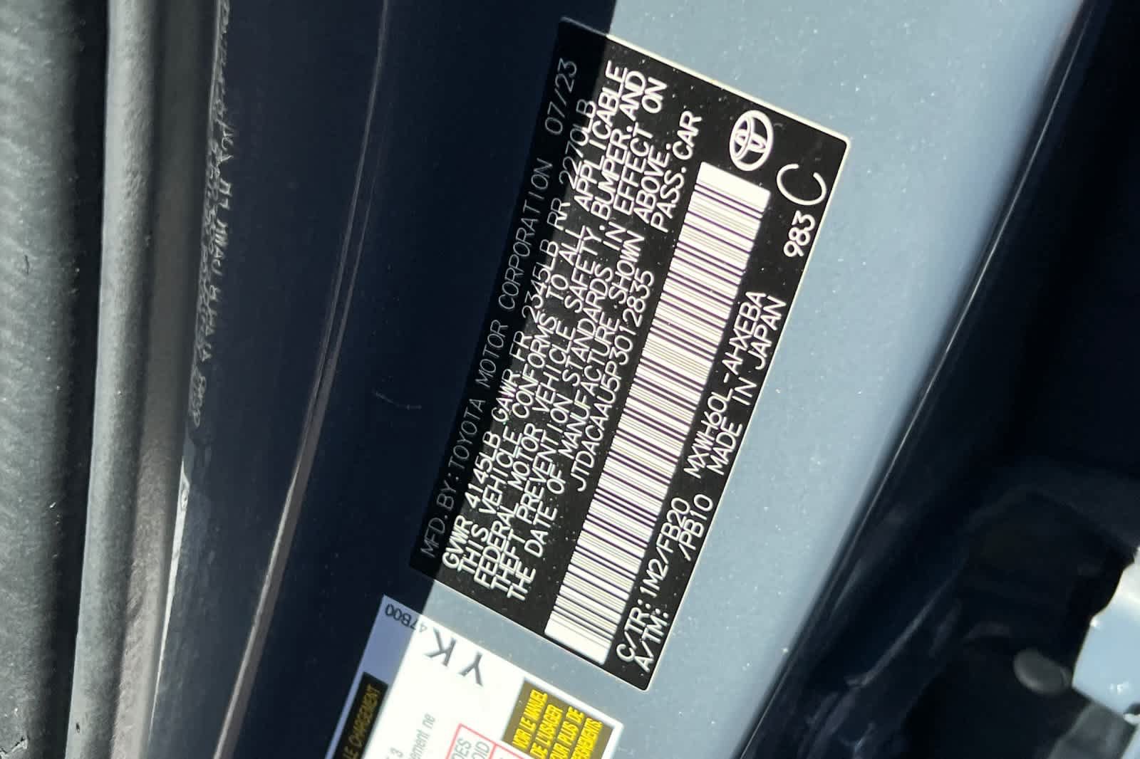 Certified 2023 Toyota Prius LE FWD image 32