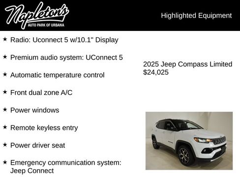 Used 2025 Jeep Compass Limited AWD/4WD image 15