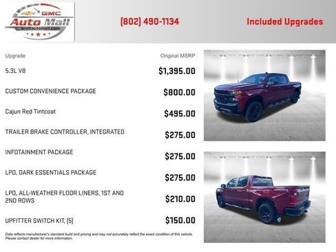 Used 2020 Chevrolet Silverado 1500 Custom Trail Boss w/ Custom Convenience Package AWD/4WD image 4