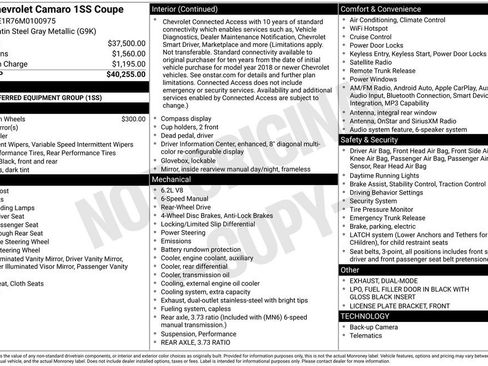 Used 2021 Chevrolet Camaro SS image 27