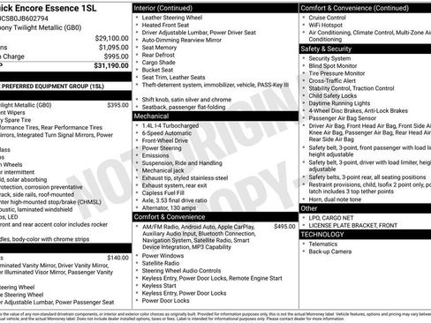 Used 2018 Buick Encore Essence image 3