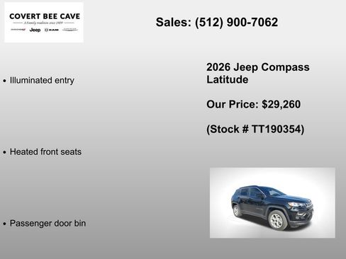 New 2026 Jeep Compass Latitude image 12