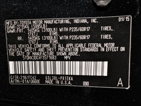 Used 2015 Toyota Sienna LE FWD image 57