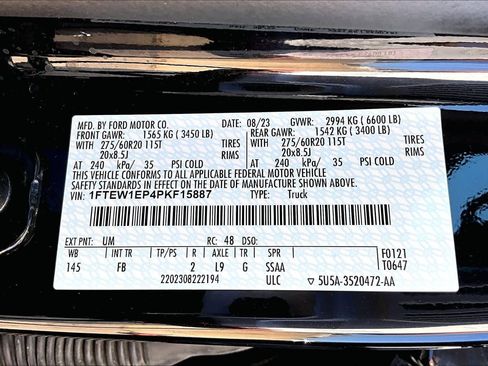 Certified 2023 Ford F150 XLT w/ Equipment Group 302A High image 33