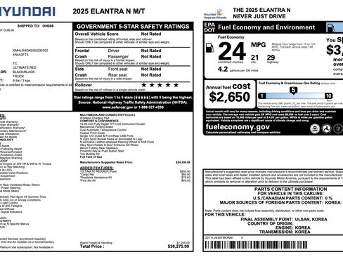 Used 2025 Hyundai Elantra N image 4