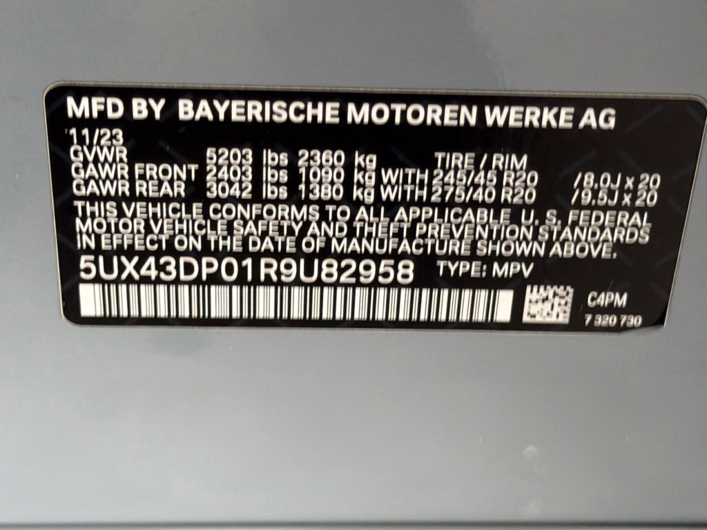 Used 2024 BMW X3 sDrive30i w/ M Sport Package RWD image 50