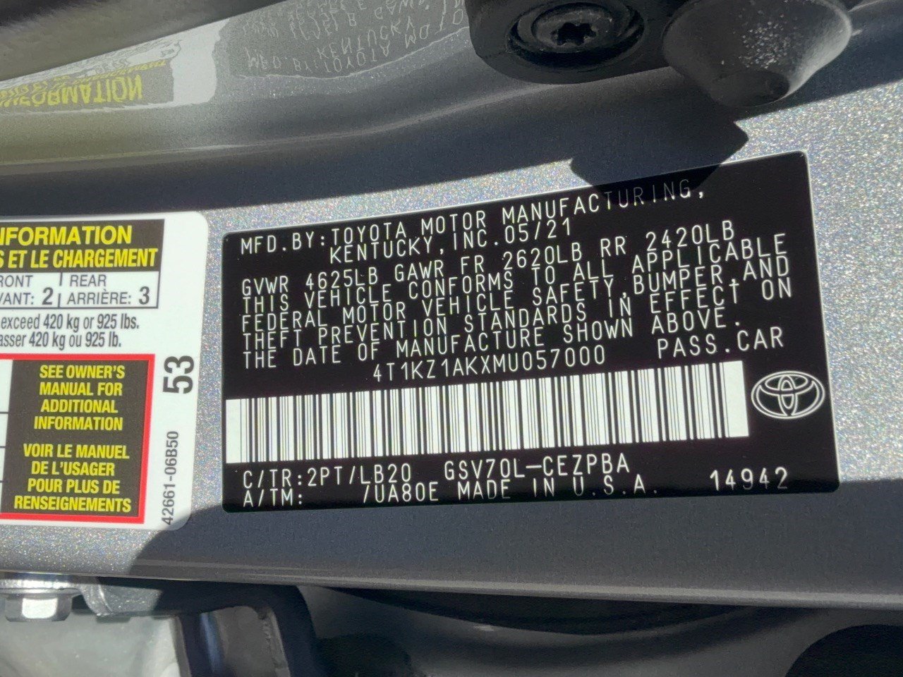 Used 2021 Toyota Camry XSE w/ Navigation Package FWD image 31