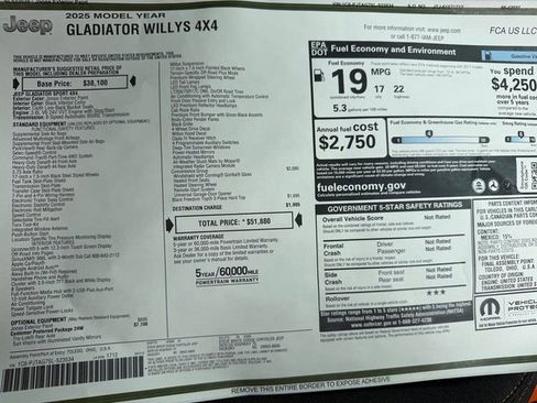 New 2025 Jeep Gladiator Sport image 30