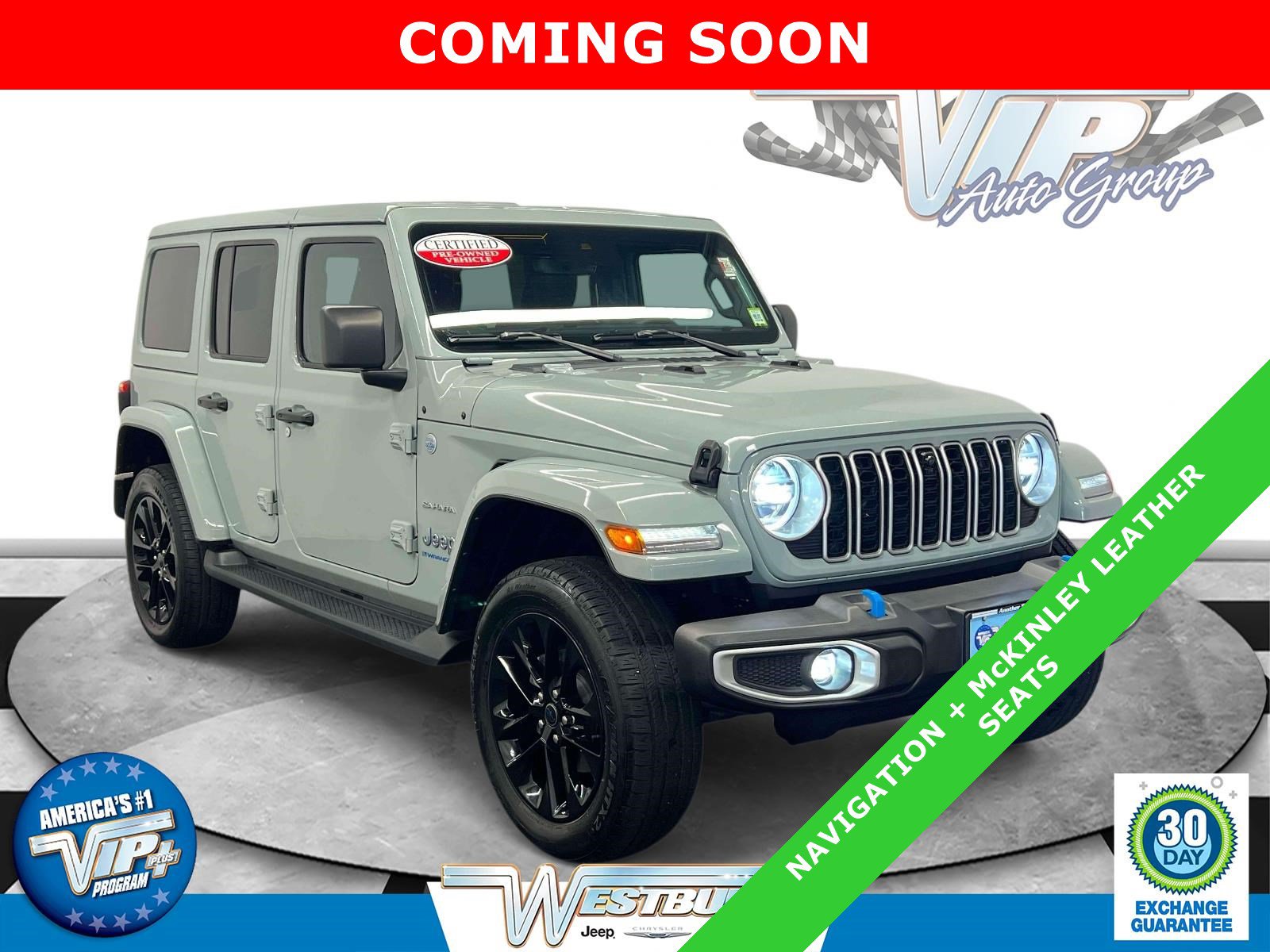 Used 2024 Jeep Wrangler Unlimited Sahara w/ Technology Group AWD/4WD image 1